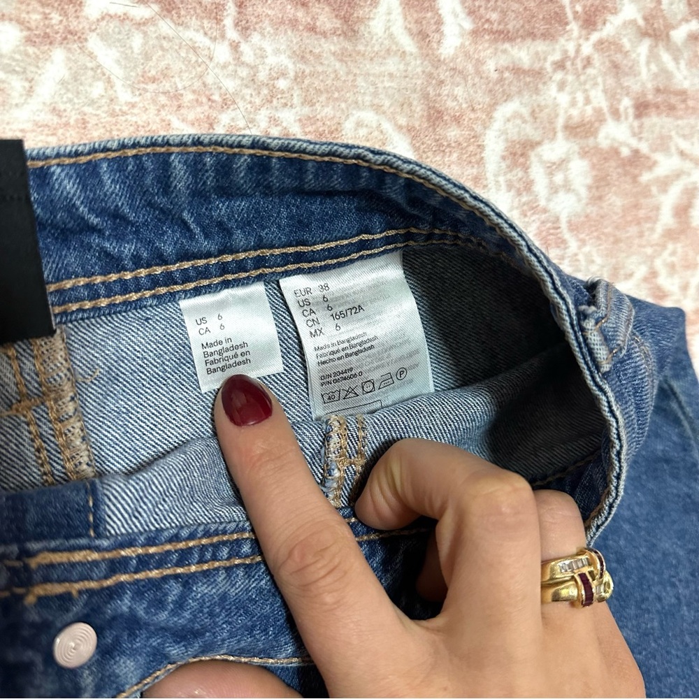 H&M Denim Button Front Skirt - Picture 4 of 6